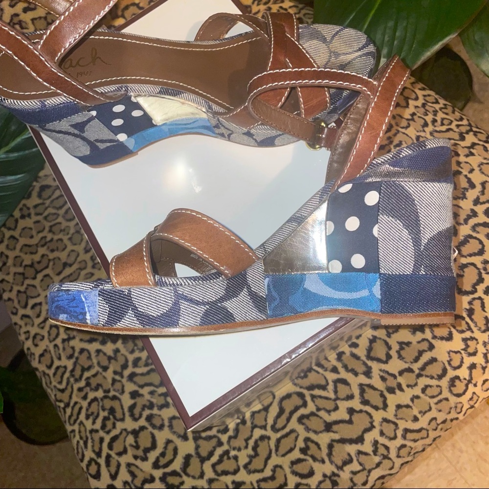Authentic Coach Wedge Sandals - Picture 3 of 6